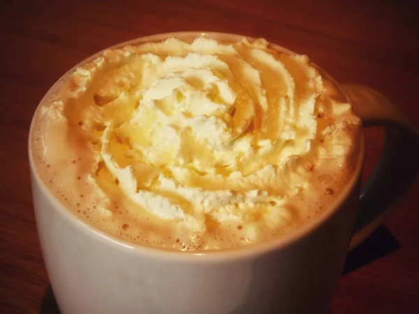 Whipped cream top — Stock Photo, Image