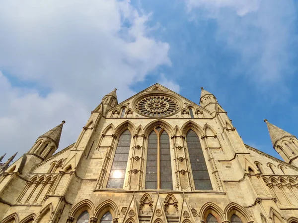 York Katedrali Güney cephesi — Stok fotoğraf