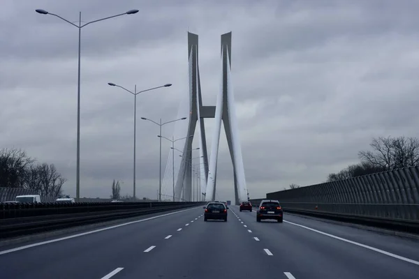 Γέφυρα καλωδίων στο Wroclaw — Φωτογραφία Αρχείου