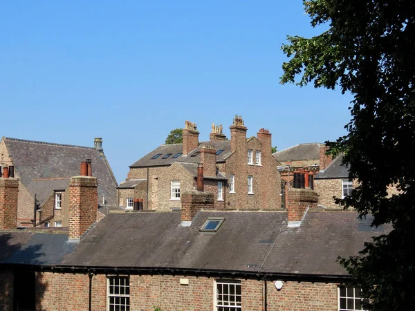 Maisons en brique rouge — Photo