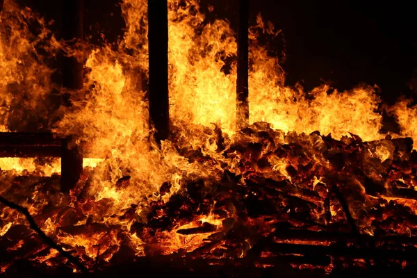 Buergbrennen Festival Luxemburg Fira Slutet Vintern Början Våren Genom Att — Stockfoto