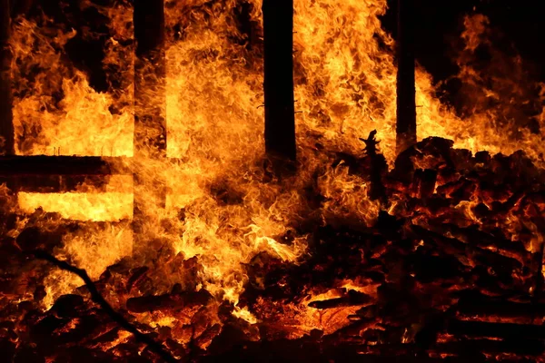 Buergbrennen Festival Luxemburg Fira Slutet Vintern Början Våren Genom Att — Stockfoto