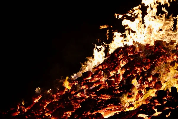 Buergbrennen Festival Luxemburg Fira Slutet Vintern Början Våren Genom Att — Stockfoto