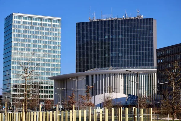 Office buildings in Kirchberg — Stock Photo, Image