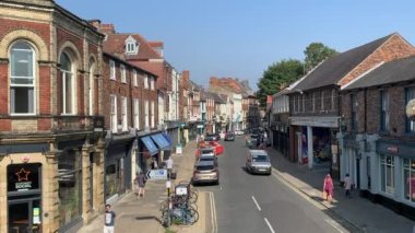 York city Micklegate Bar street on a casual summer day. York, UK - September 7, 2021