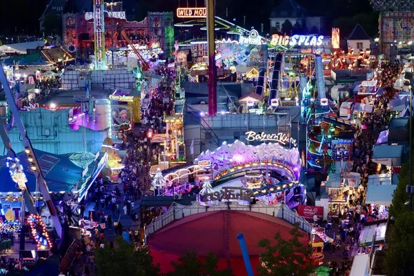 Vue Dessus Foire Schueberfouer Luxembourg Luxembourg Août 2022 — Photo