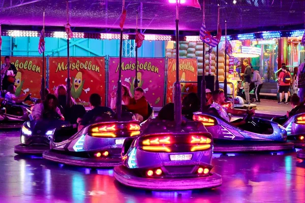 Electric Bumper Cars Schueberfouer Fun Fair Luxembourg Luxembourg August 2022 — Photo