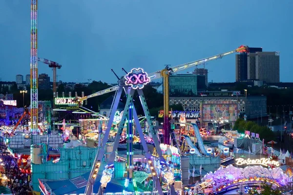 Vue Dessus Foire Schueberfouer Luxembourg Luxembourg Août 2022 — Photo
