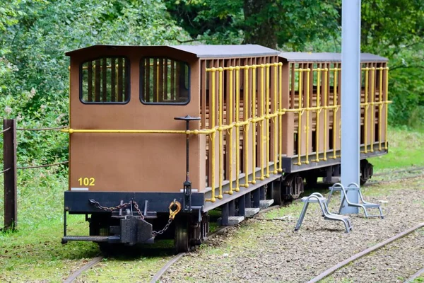 Історичний Гірничий Поїзд Minieresbunn Fond Gras Люксембург Вересня 2022 — стокове фото