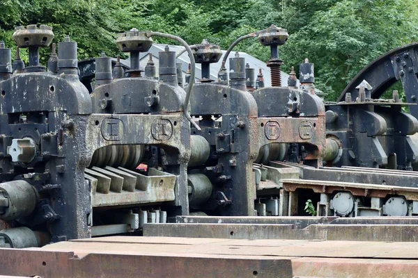 Historic Mining Equipment Fond Gras Free Outdoor Industry Mining Museum — Stock Photo, Image