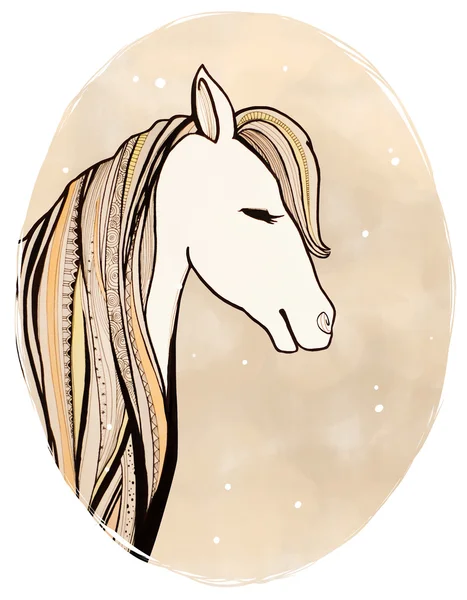 Horse Head Drawings — Stock Photo, Image