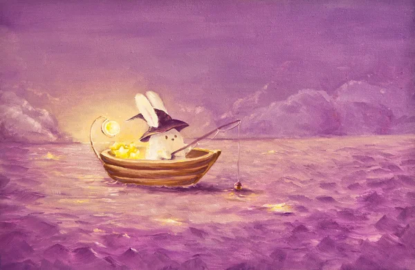 Deniz yıldız çizim tavşan yakalar