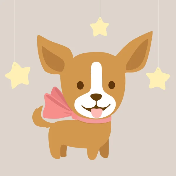 Vector Dog Chihuahua — Stock Vector