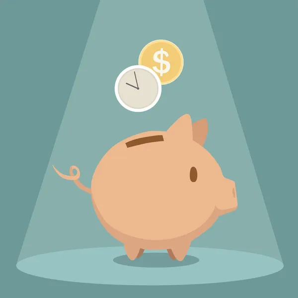 Domuz kumbarası ve tasarruf konsepti