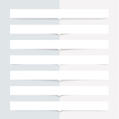 vektör saydam gölgeler. küçük ok kutusu.