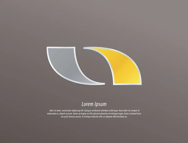 Sjabloon voor abstract moderne logo. pictogram voor uw bedrijf. veel ruimte — Stockvector