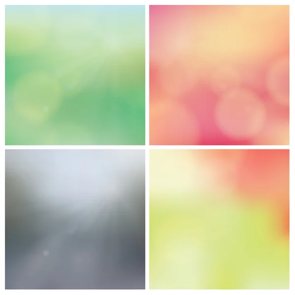 Vector blurred backgrounds - huge pack. Trendy colorfully - boke — Stock Vector