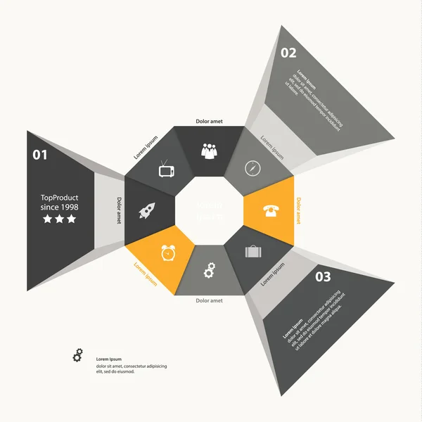 Vector plantilla moderna. Plantilla abstracta con lugar para su co — Archivo Imágenes Vectoriales