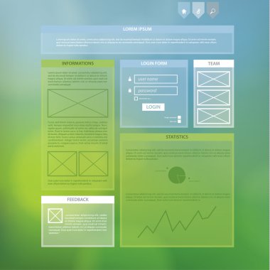 vektör dikdörtgen arka plan şablonu. Infographic şablonu ile