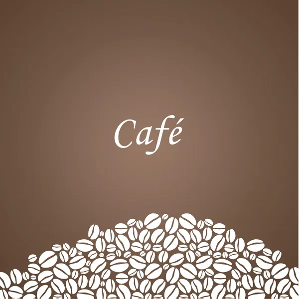 Vector coffee background. Decorative square background with plac — Stock Vector