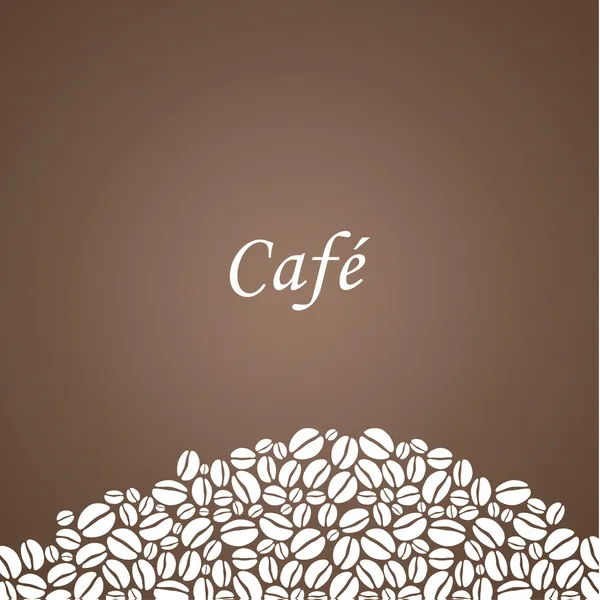 Fondo de café vectorial. Fondo cuadrado decorativo con plac — Archivo Imágenes Vectoriales