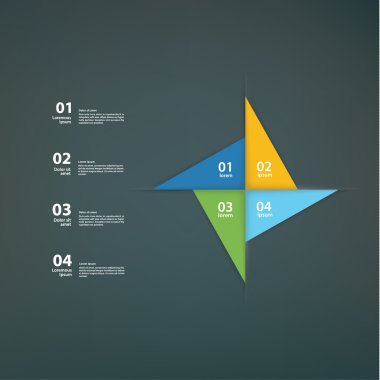 vektör fırıldak şablonu. soyut düzen için sunma ya da