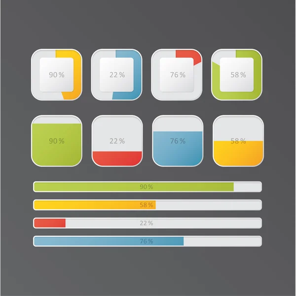 Plantilla vectorial - cuatro opciones, pasos con lugar para el texto y im — Archivo Imágenes Vectoriales