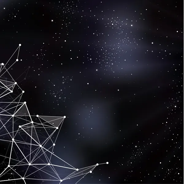illüstrasyon vektör uzayı. p ile stilize outerspace arka
