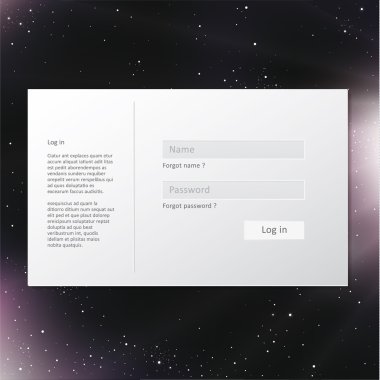 vektör trendy giriş formu. modern en az grafik için bir yer ile 