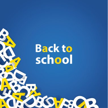 geri okul arka plana vektör. Kağıt sınıf kompozisyon.
