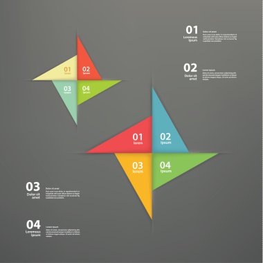 vektör fırıldak şablonu. soyut düzen için sunma ya da