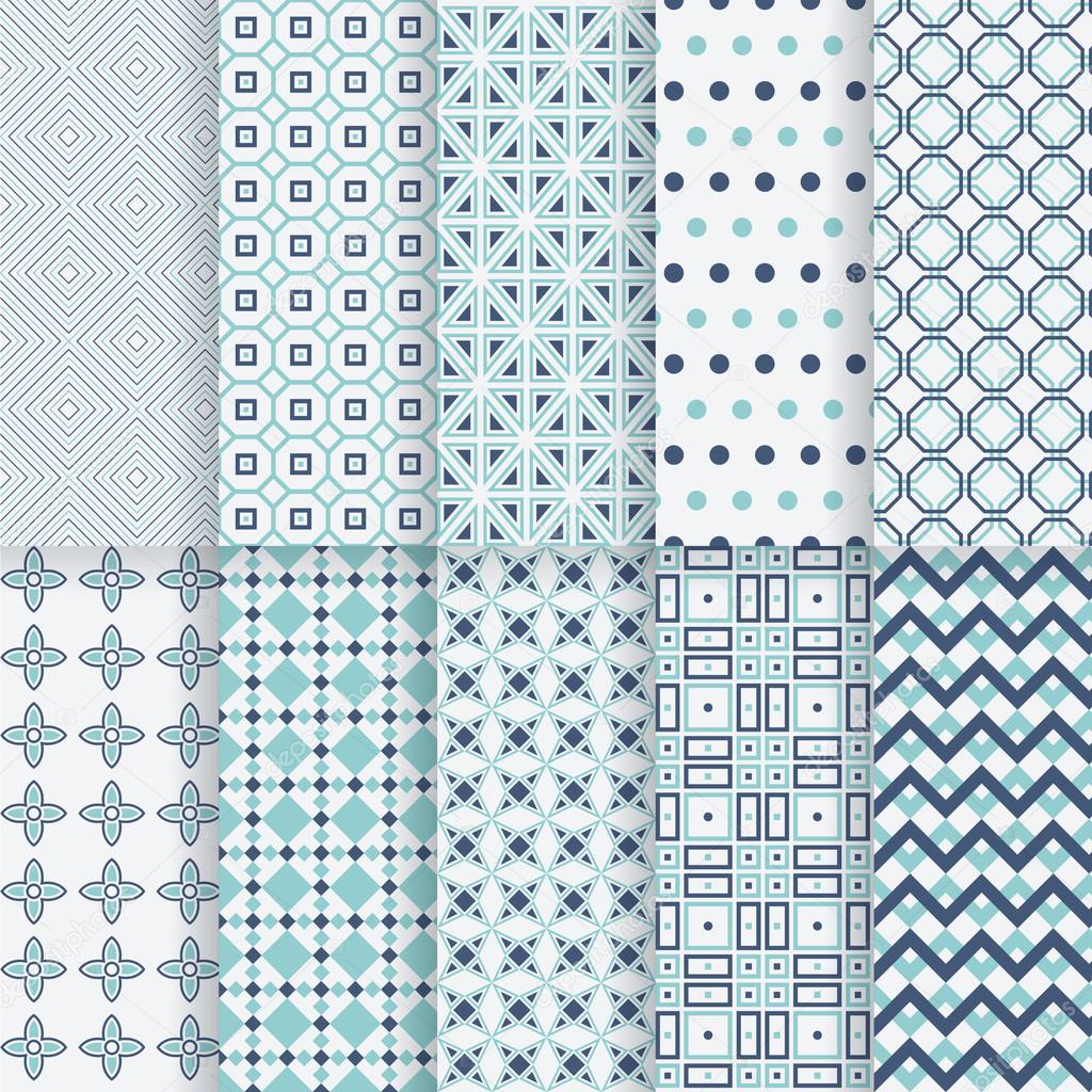 Pack of decorative vector patterns.