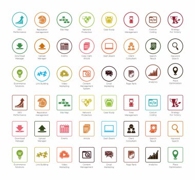 SEO ve geliştirme Icon Setler