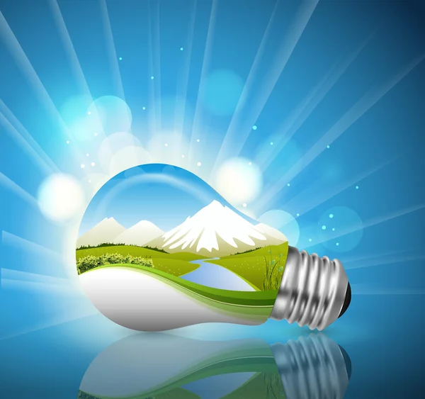 電球、生態学的な概念 — ストックベクタ