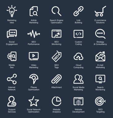 SEO Icon set özetliyor