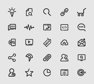 SEO Icon set özetliyor