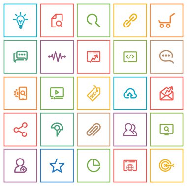 SEO Icon set özetliyor