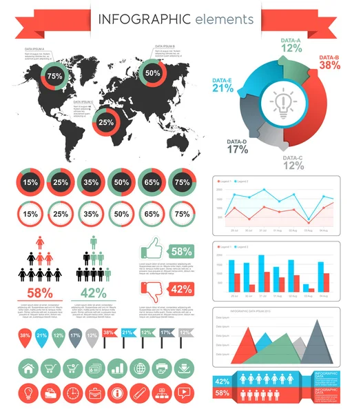 Infografikai elemek — Stock Vector