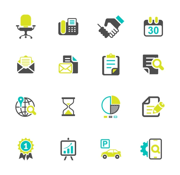 Media and office icons set — Stock Vector