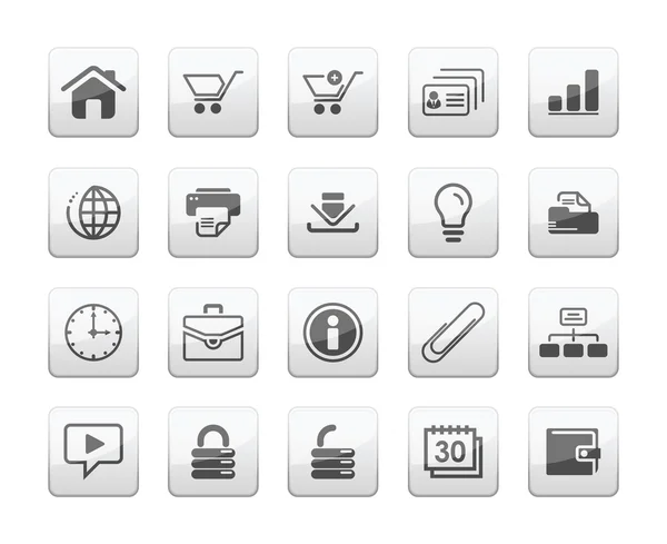 Iconos web conjunto vector — Archivo Imágenes Vectoriales