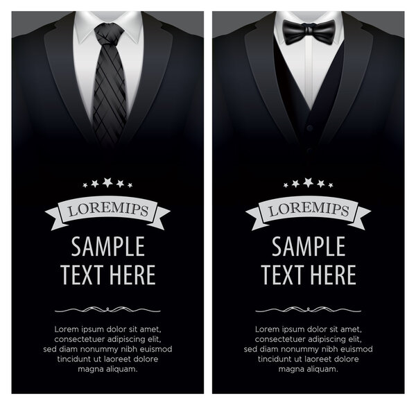 Визитная карточка костюма и смокинга
