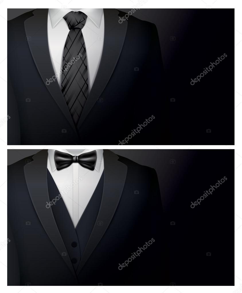 Suit and tuxedo business card