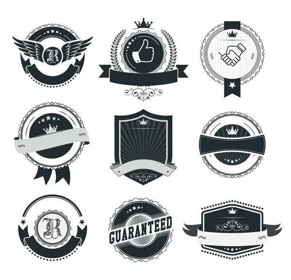 Set de insignias y etiquetas vintage — Vector de stock