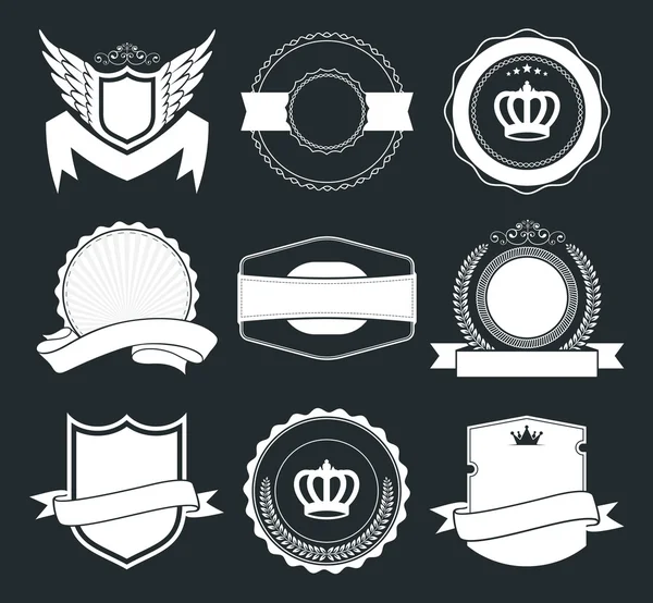 Emblemas e rótulos vintage retro —  Vetores de Stock