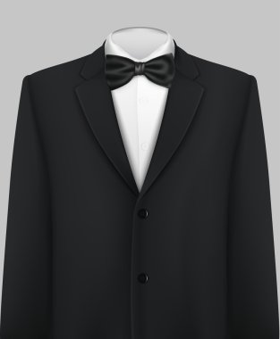 Tuxedo background with bow and tie