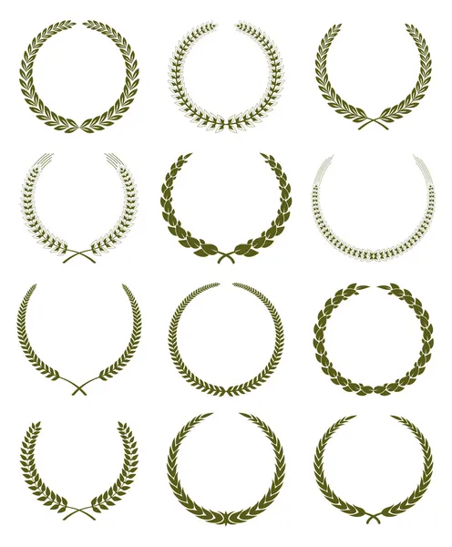 Laurel Wreaths — Stock Vector