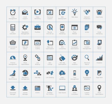 SEO ve geliştirme Icon set