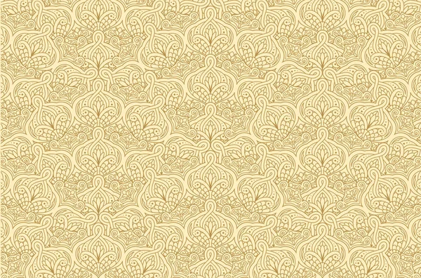 Fondo Diseño Mandala Ornamental Lujo Patrón Islámico Con Adorno Floral — Vector de stock