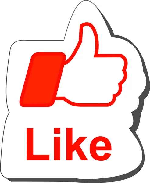 Facebook bouton J'aime — Image vectorielle