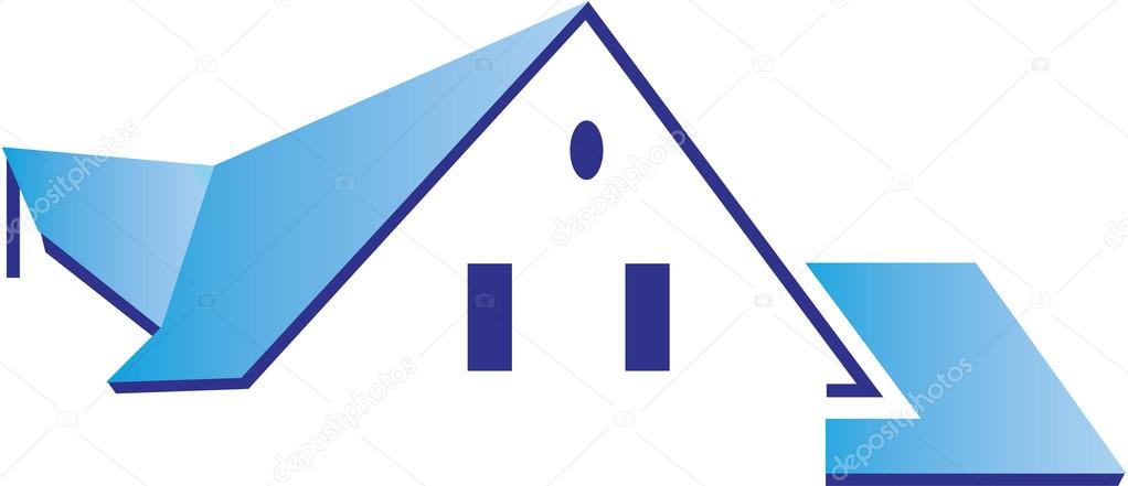 House, home logo blue